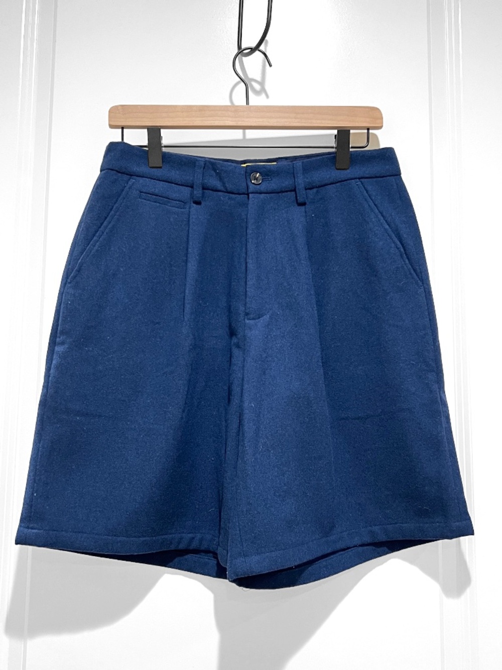 Golf Wang Navy Wool Pleated Shorts Mens Size 28 Tyler The Creator Trouser Style
